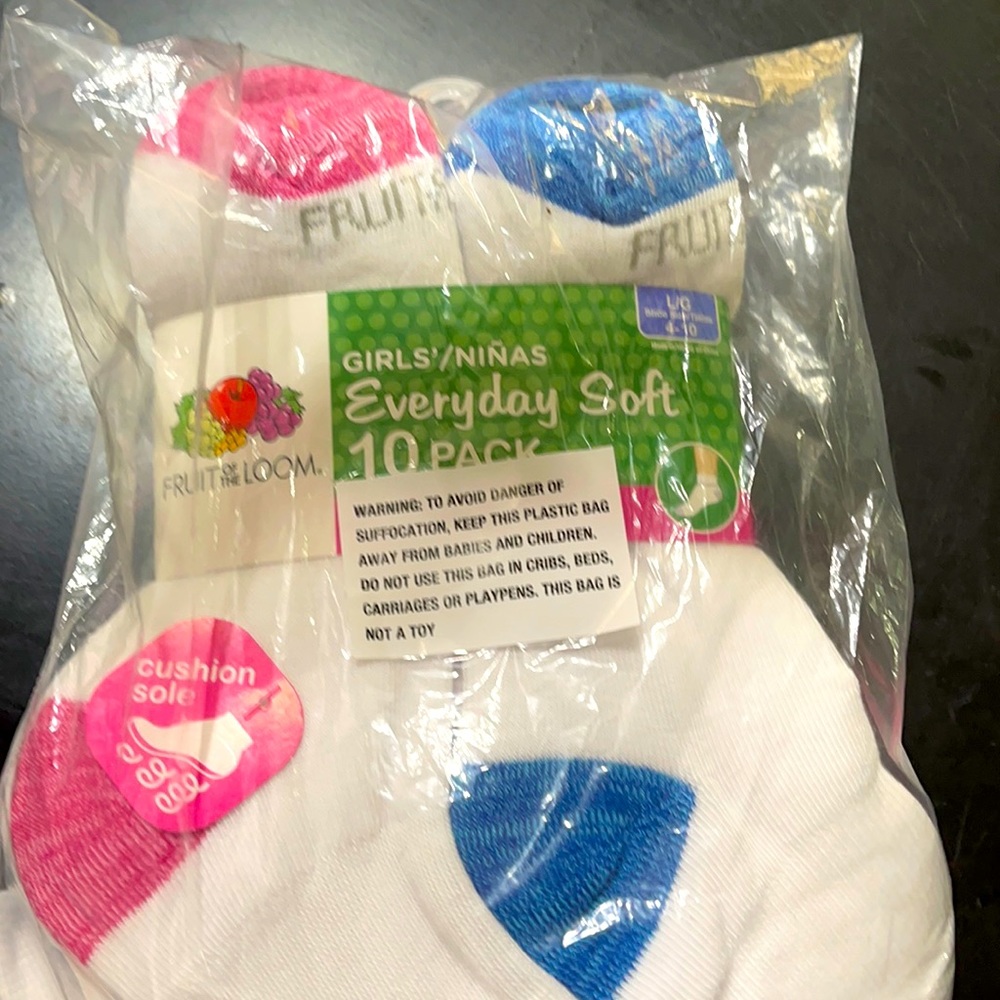 Girls socks multicolored Fruit of the loom